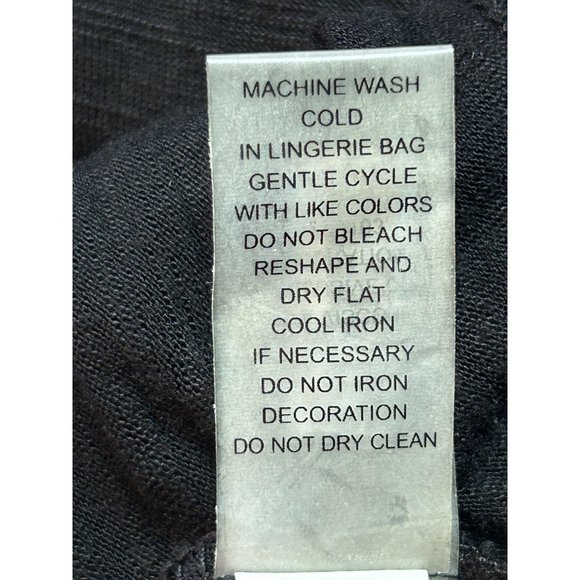 Cable & Gauge Women's Short Sleeve Embellished Top in Black - Size PM - Picture 6 of 6